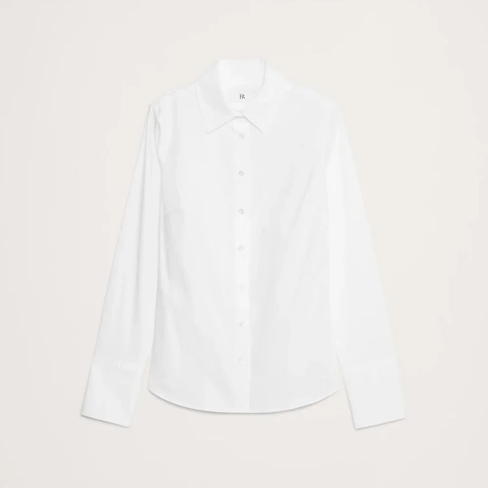 NEW Banana Republic White Riley II Tailored Shirt Collared Button Down - Picture 4 of 11